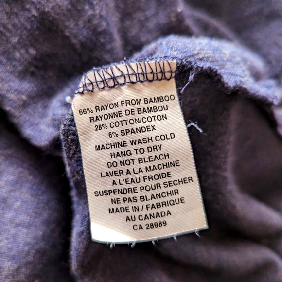 french terry bamboo hoodie Pull over Size medium blue Gilmour Clothing - Picture 7 of 7